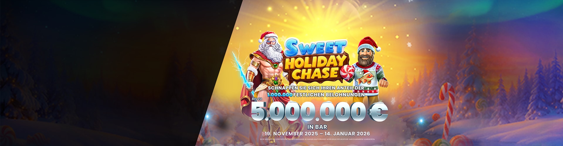 Komm zur Cash-Preis-Bescherung!